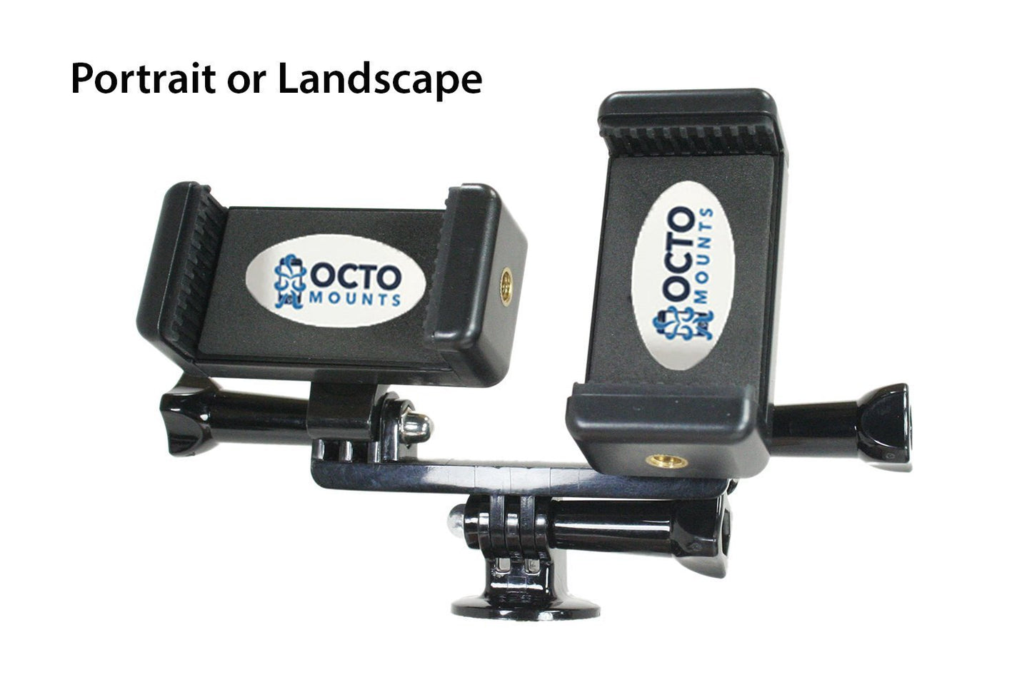 OCTO MOUNT Dual Device Hand-Held Stabilizer for Cell Phone or GoPro Camera. Compatible with iPhones, Samsung Galaxy, HTC, etc.