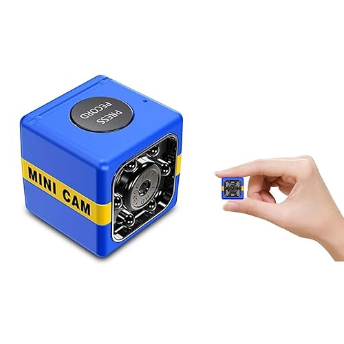 Mini Security Hidden Camera 1080P Small Nanny Cam,Tiny Portable Camera with Motion Detection,Home Security Cameras for Indoor,Outdoor,Pet(8GB Micro SD