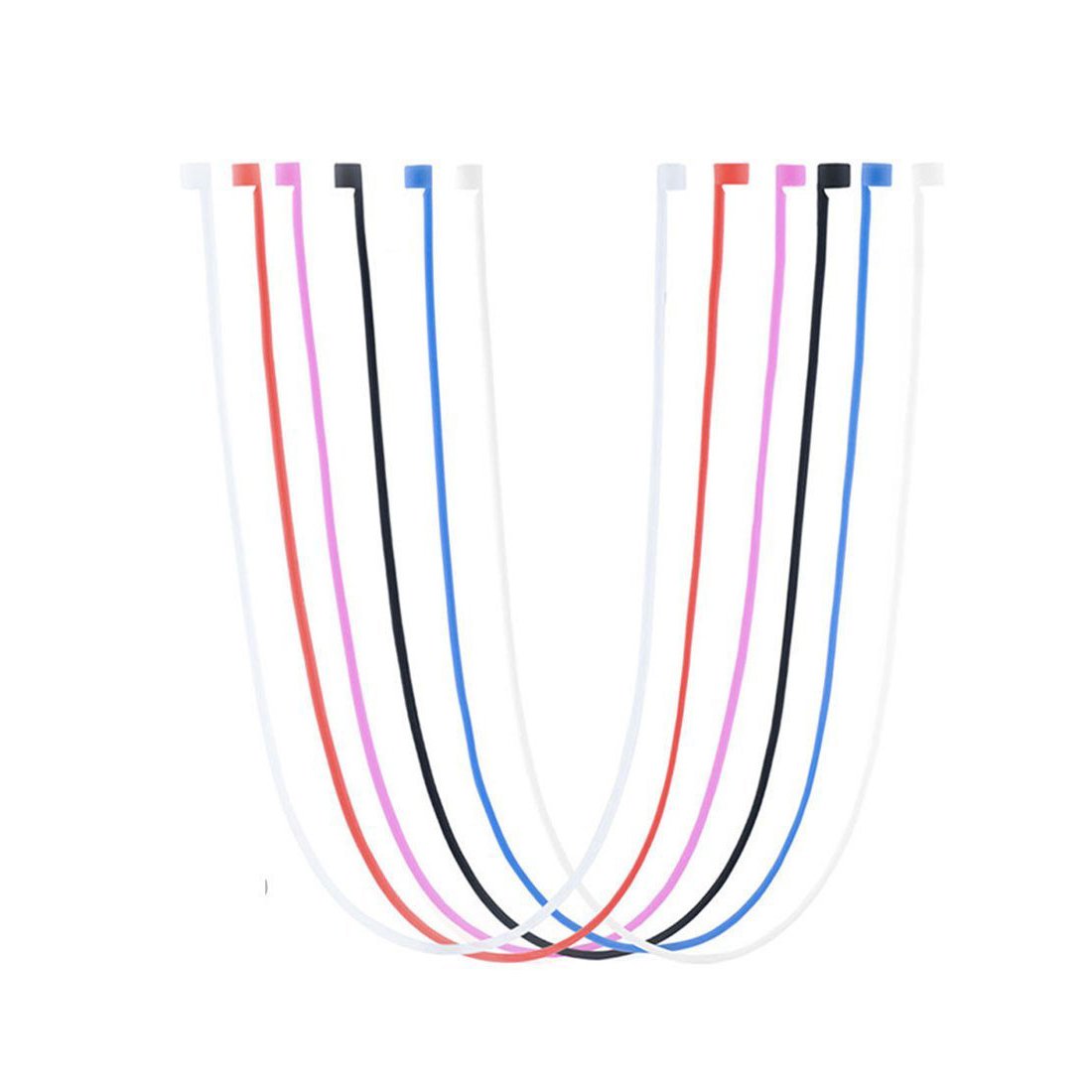 MOTANAR AirPods Straps, Soft Silicone Sport Earphones Anti-Lost Strap, Colorful Wire Cable Connector for Apple Airpods Wireless Bluetooth Earphones