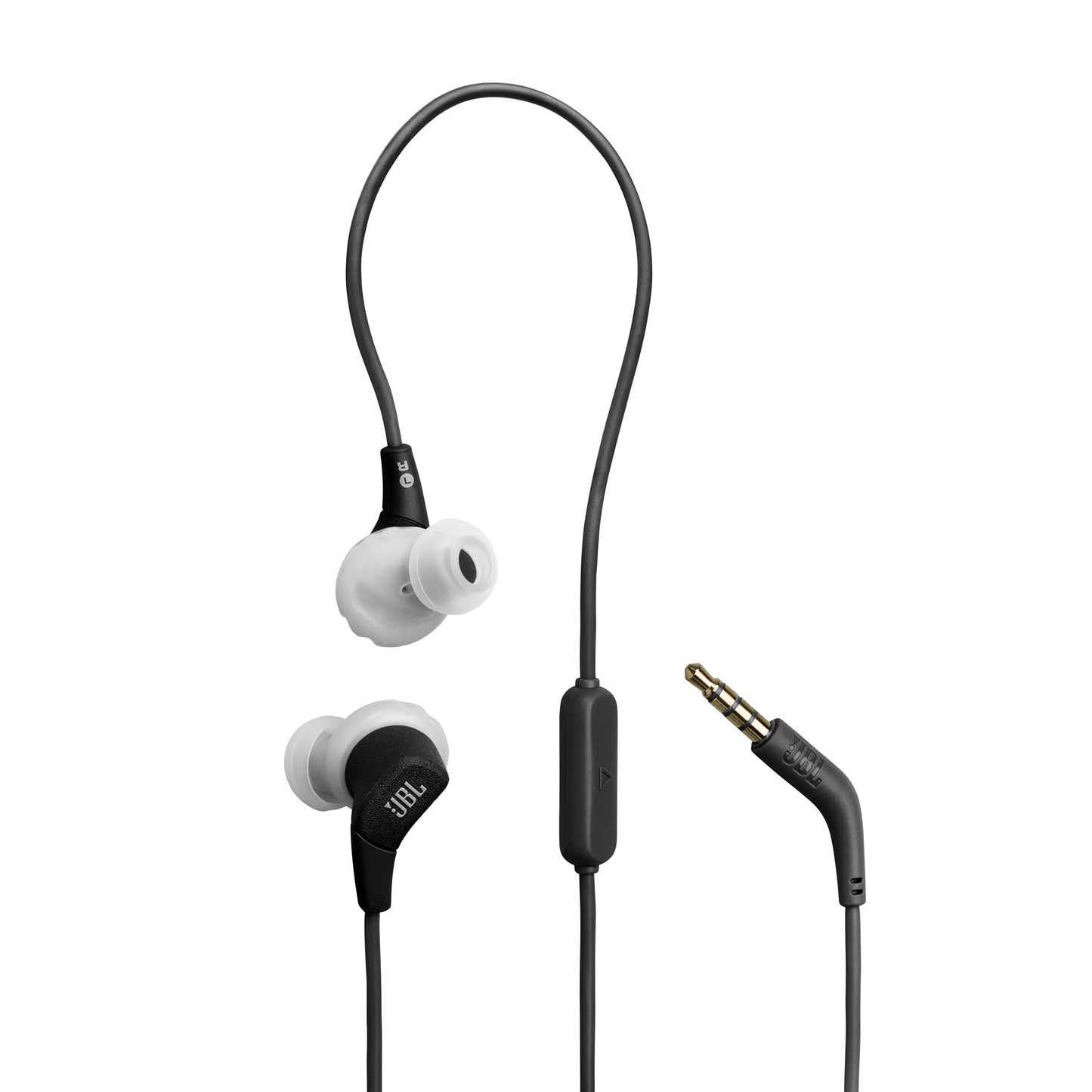 JBL Endurance Run 3 (3.5mm Jack) - Wired Sport Headphones with FlipHook™ Technology for Versatile Wearing Style, IP65 dustproof and Water-Resistant