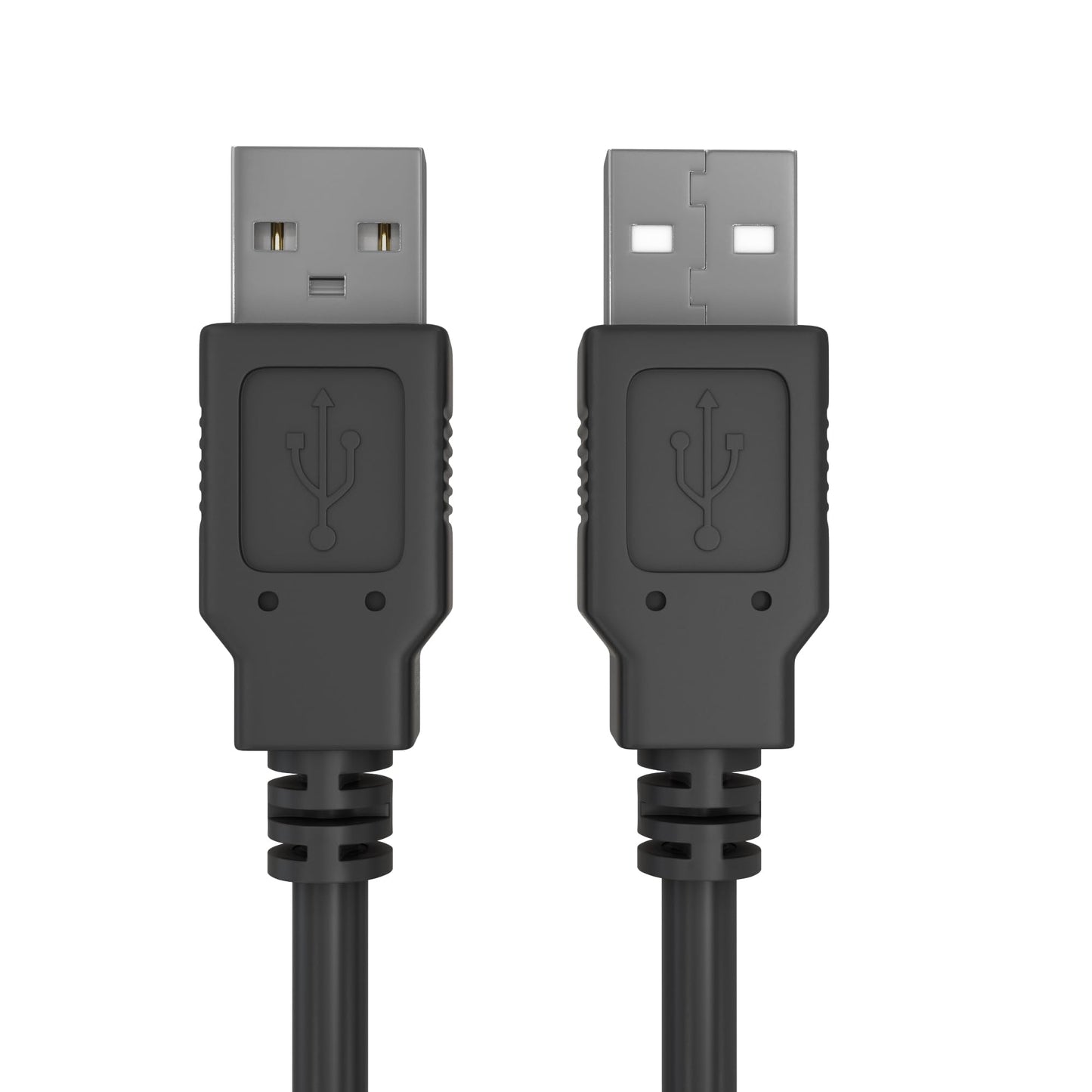 Cmple USB 2.0 Male to Male Cable High-Speed USB 2.0 A to A Extension Cable for Data Transfer - 10 Feet, Black