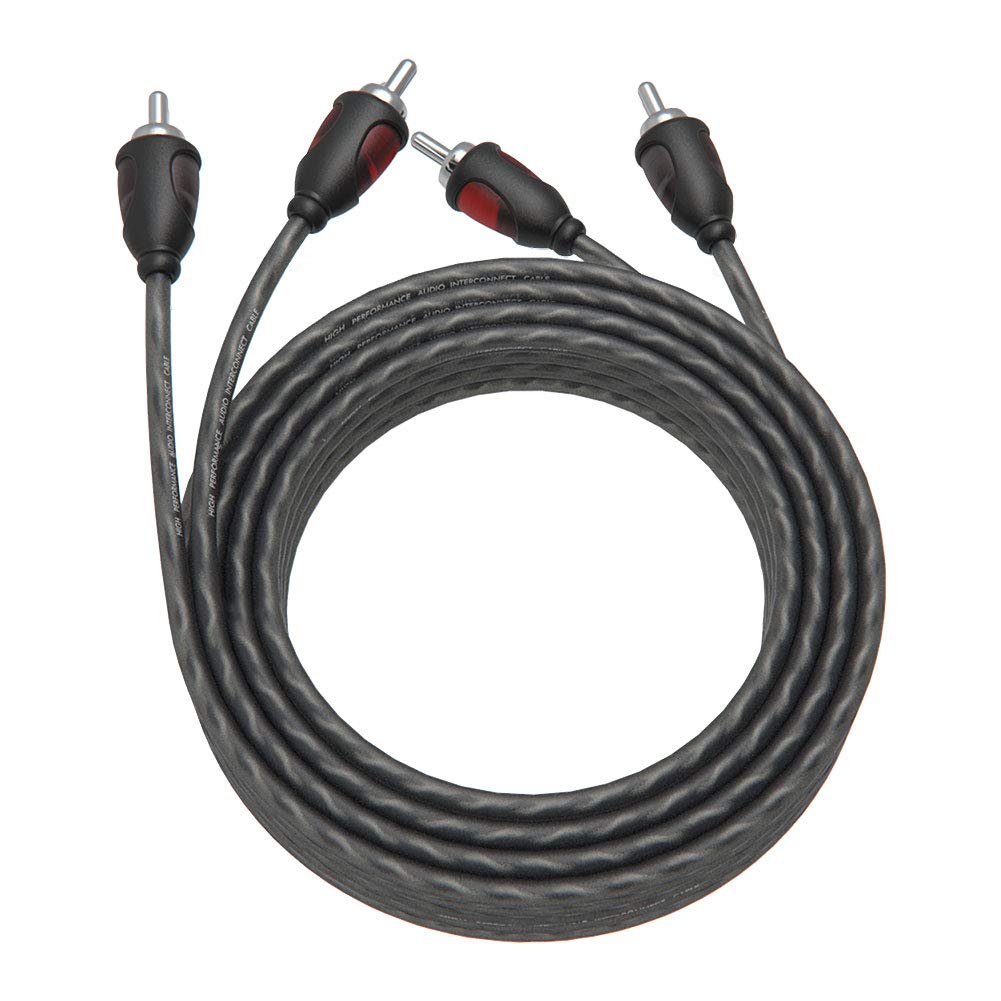ROCKRIX Twisted Pair RCA Stereo Signal Cable for Home Theater, HDTV, Amplifiers, Hi-Fi Systems - 14ft