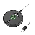 AIRHUG USB Microphone No Speaker,Desktop Computer Mic, Mute Button with LED Indicator,AI Noise Reduction,Plug & Play Omnidirectional Condenser PC