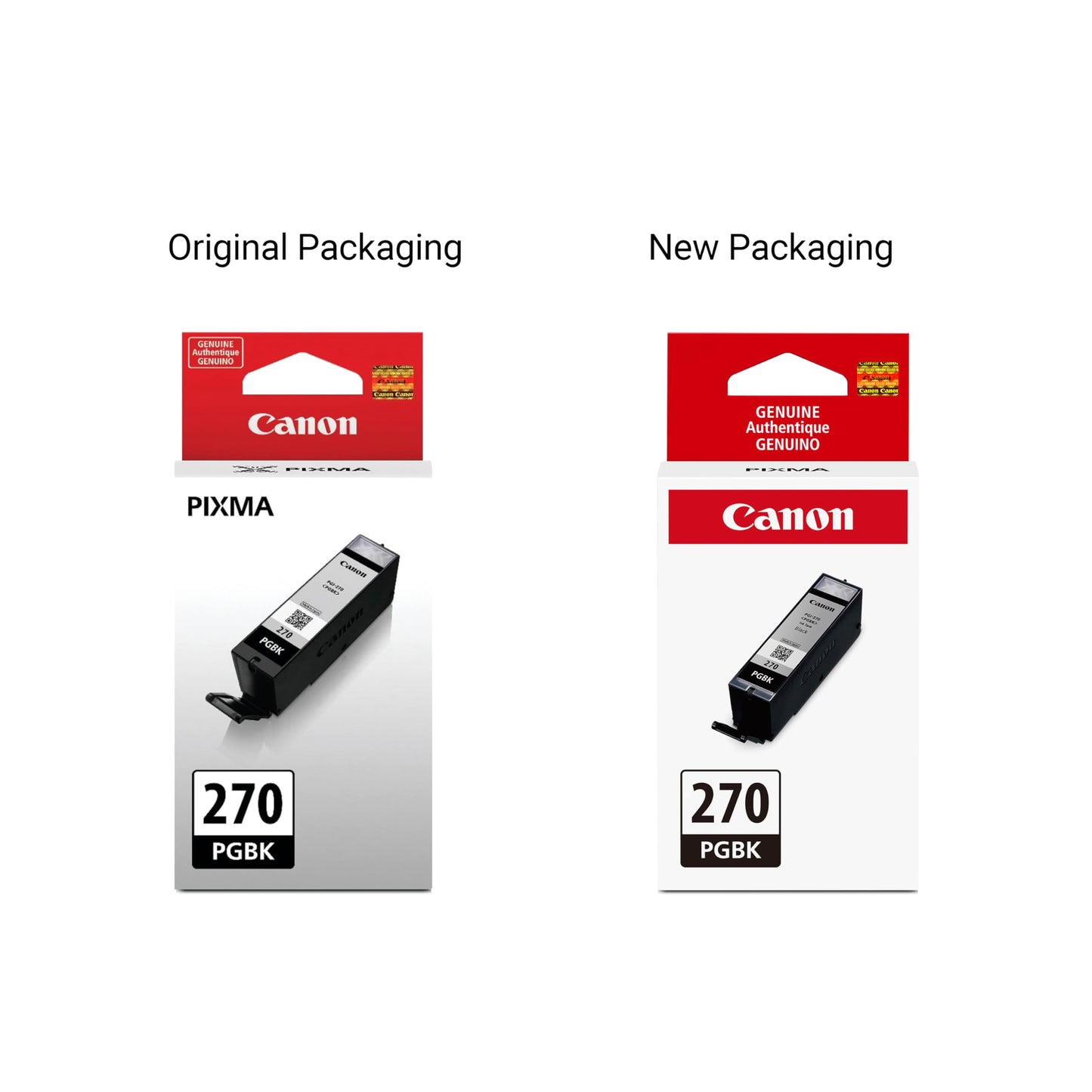 Canon PGI-270 Genuine Pigment Black Ink Tank, Compatible with MG6820, MG6821, MG6822, MG5720, MG5721, MG5722, MG7720, TS5020, TS6020, TS8020,