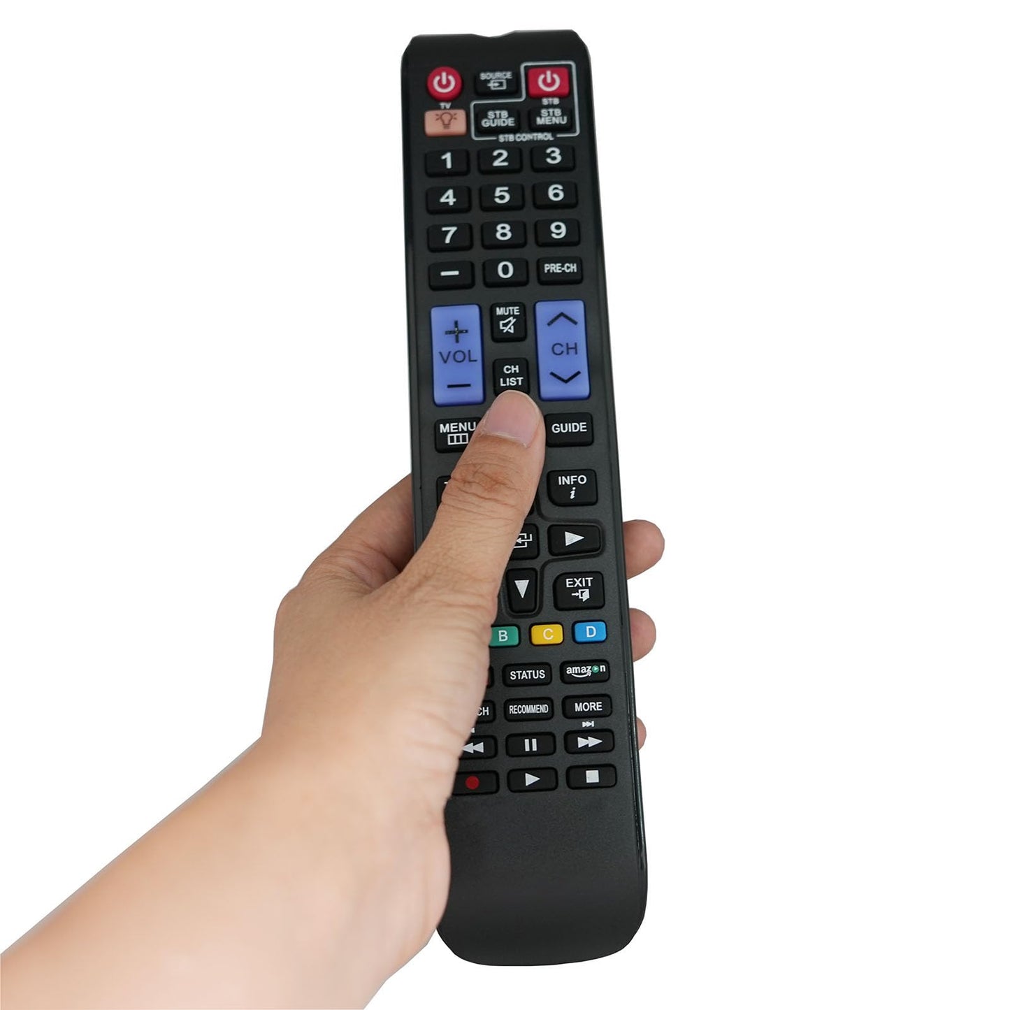 Replacement Remote Control for Samsung UN65C8000XF UN55JS9000F UN48JS9000F UN65JS8500F UN55JS8500 Curved 4K SUHD Ultra HD 3D Smart LED TV