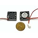 Endlessparts 2 Pieces 20mm x 6mm 5V DC Cooling Fan, Mini Axial Fan for Desktop, 1.2W, 12000RPM, 0.65CFM, 23.7dBA, 2cm, 2 Pin PH2.0 Connector