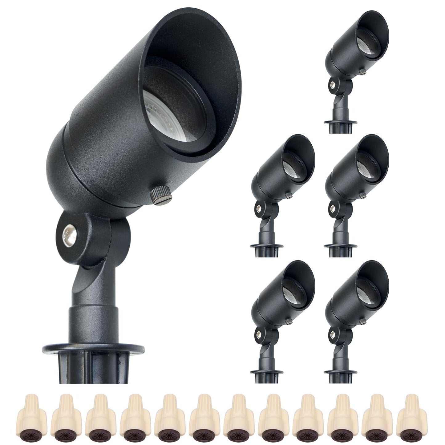 Lumina Lighting® 5W Landscape lighting 12V Landscape Lights Low Voltage Landscape Spotlights Warm White Waterproof Outdoor Replaceable LED Bulb