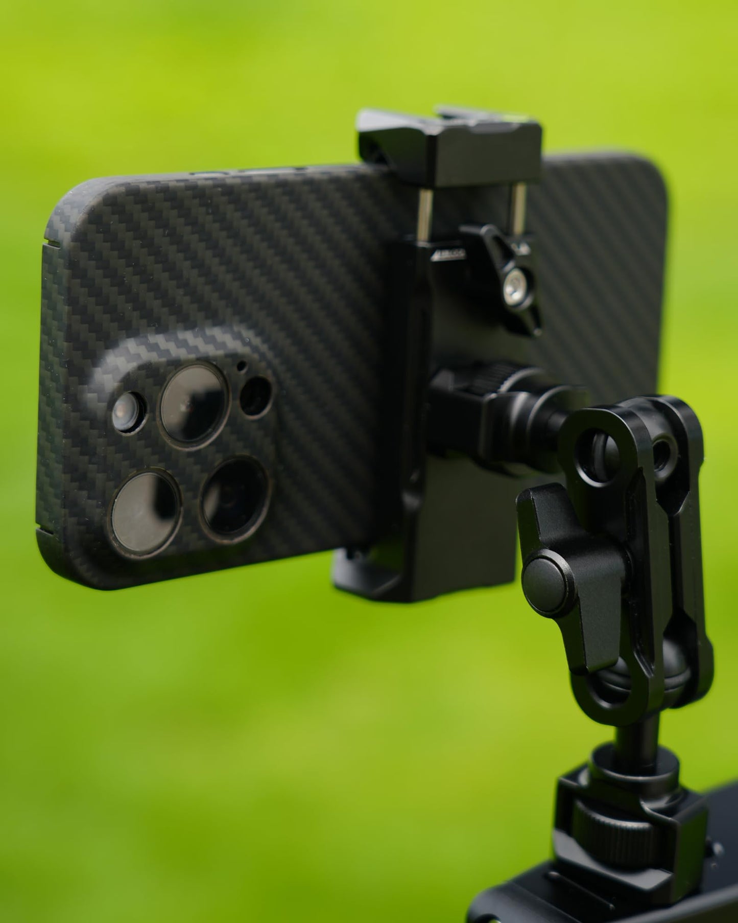 ORLN'K Aluminum Phone Mount for Tripod, Adjustable Phone Tripod Mount with Cold Shoe, Arca Swiss Quick Release Plate, Lock Fits for iPhone 16 15 14 13