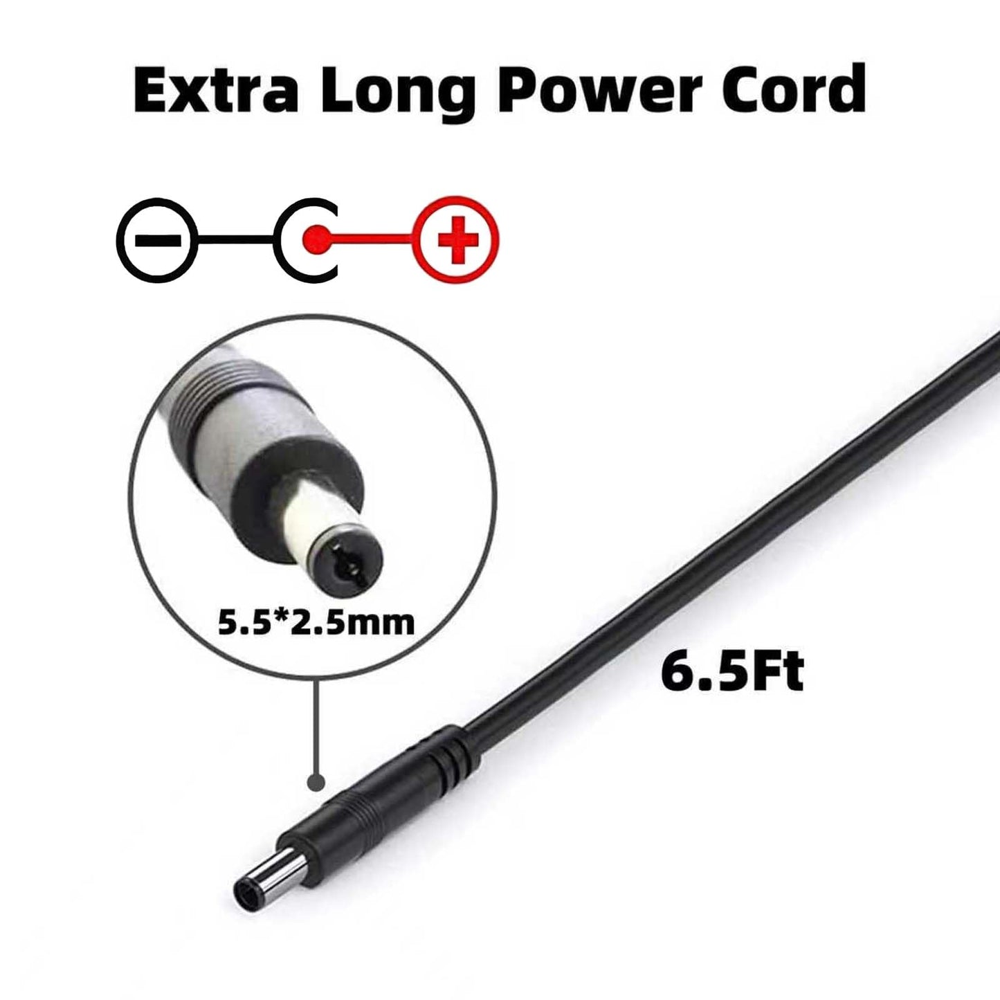 9V 2A AC Adapter with 6ft Cord and Advanced Safety Protections - Compatible with Routers, LED Strip Lights, Speakers & More | 100V-240V Input…