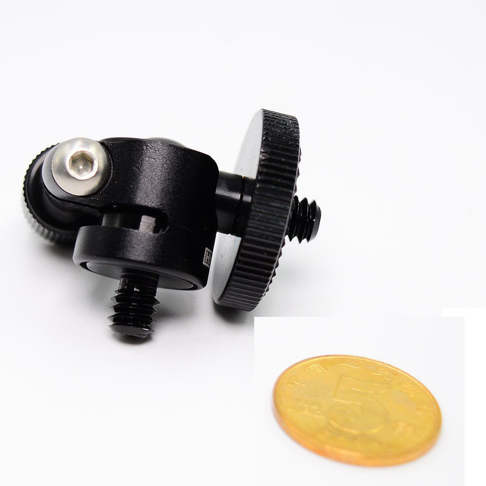 Koolehaoda Mini Ballhead Camera Tripod Ball Head Mount with 1/4" to1/4 Screw Connector