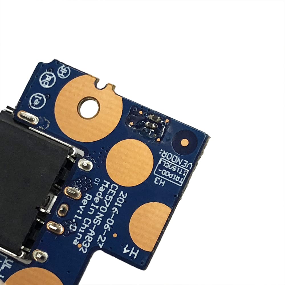 Zahara DC Charging Power Jack Board Replacement for Lenovo E570 E575 NS-A832 01EP131