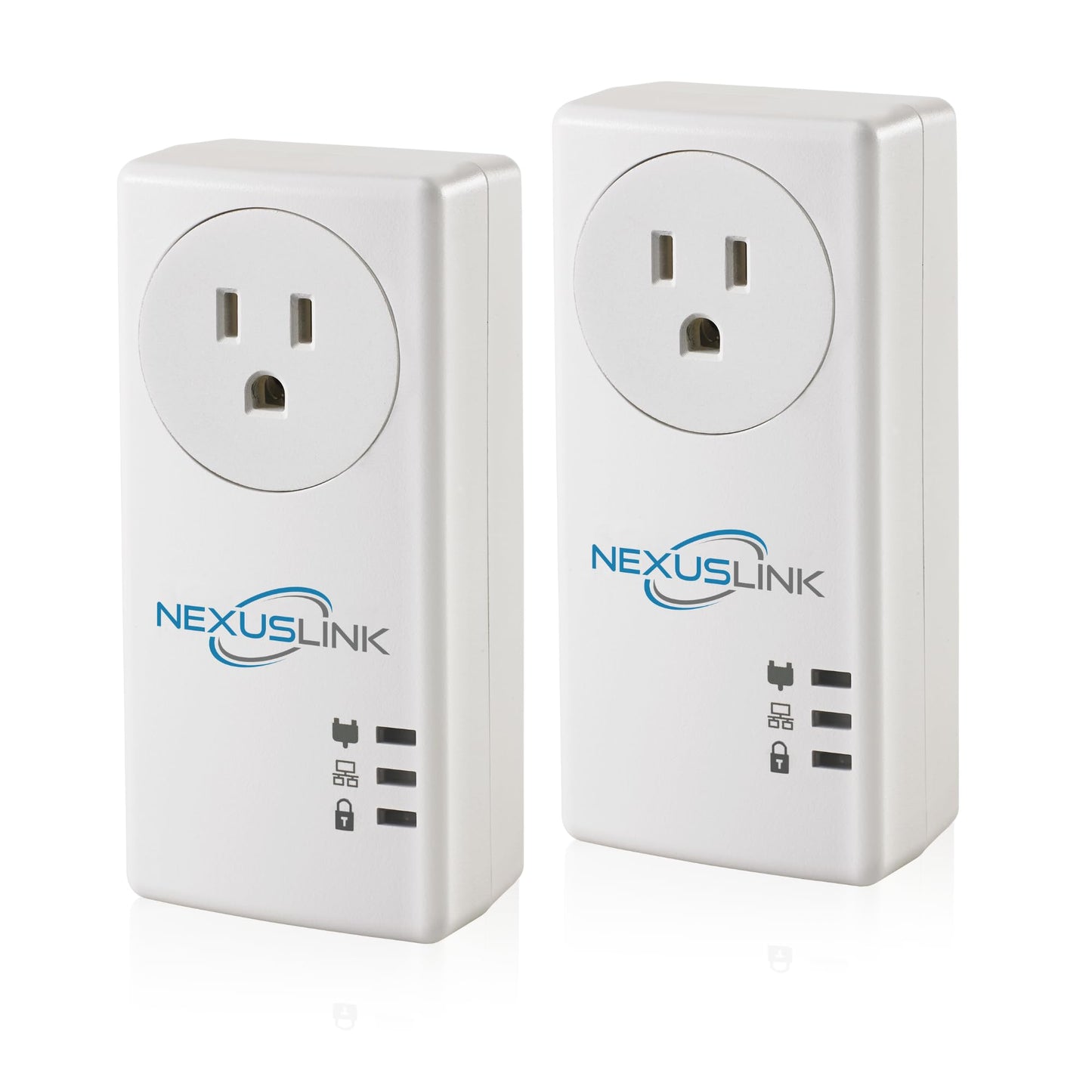 NexusLink G.hn Powerline Ethernet Adapter Kit - Stable Ethernet Over Power for Gaming & Streaming, Home Network Expander, Wall Plug - 2 Units