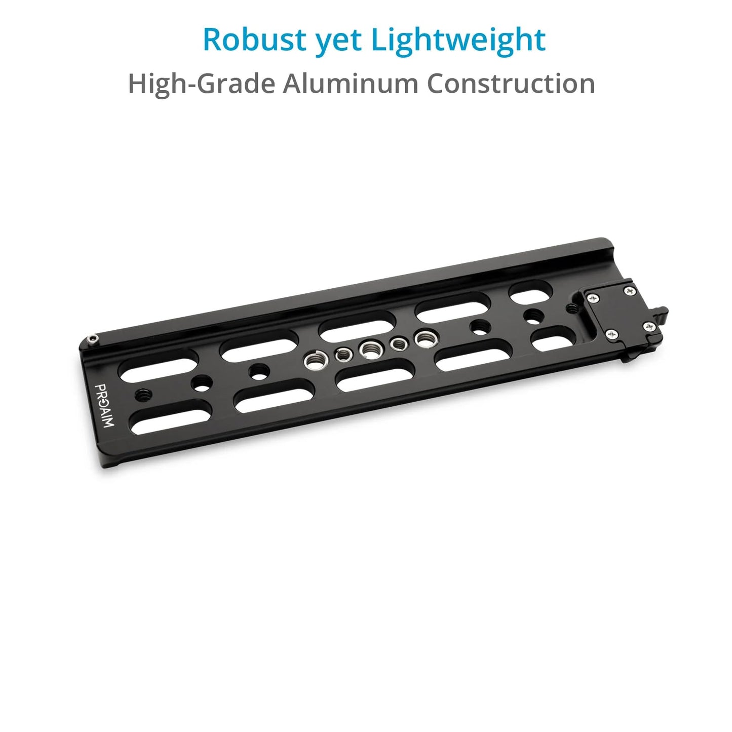 PROAIM 10” Dovetail Plate. Compatible with Proaim 15mm Quick Release Camera Base Plate. Works with Most Tripod Heads. Balance Camera Rigs (DP-10)