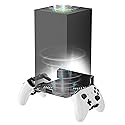 ANSHAWTIY Aluminium Alloy Wall Mount for Xbox Series X Wall Mount Kit for Xbox Series X Accessories with 2 Controller Stand, Ventilation Design Wall
