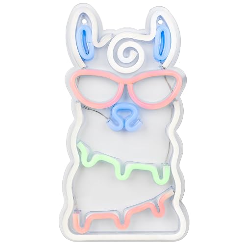 Northlight LED Alpaca Neon Lighted Wall Art - 15.5" - Multicolor