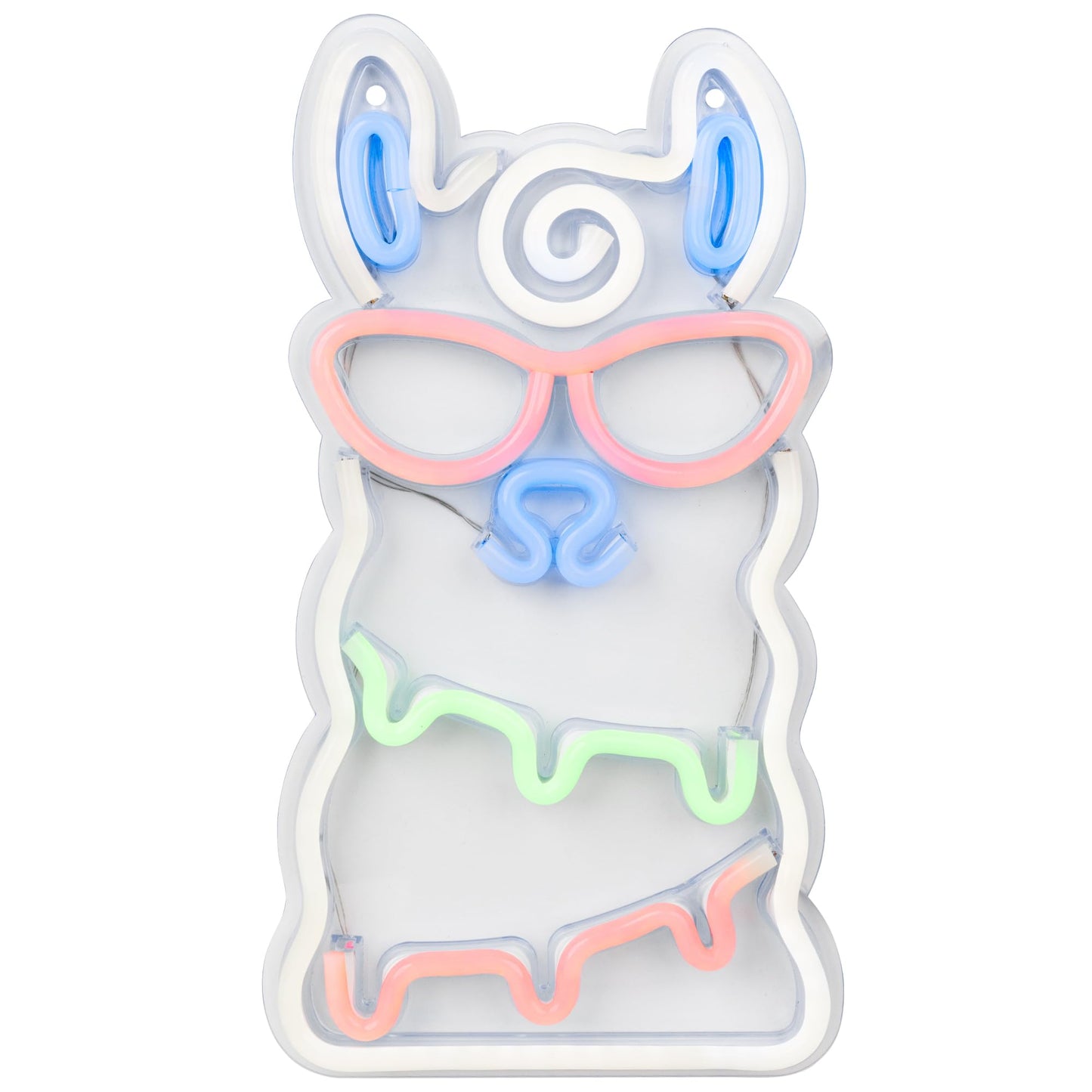Northlight LED Alpaca Neon Lighted Wall Art - 15.5" - Multicolor