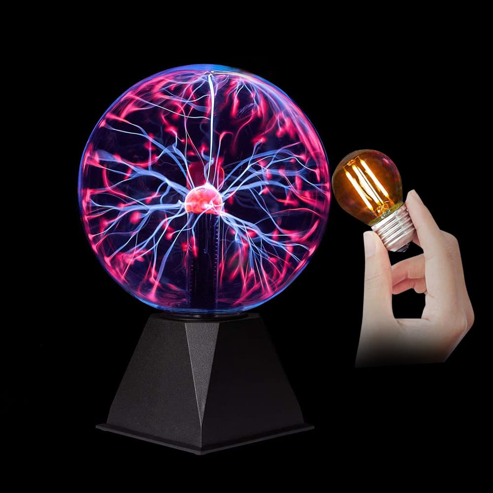 Mcoplus 8 Inch Plasma Ball, Lamp/Light, Electric Nebula Lightening Ball, Touch & Sound Sensitive, for Parties, Home, Decorations, Gift for Holiday