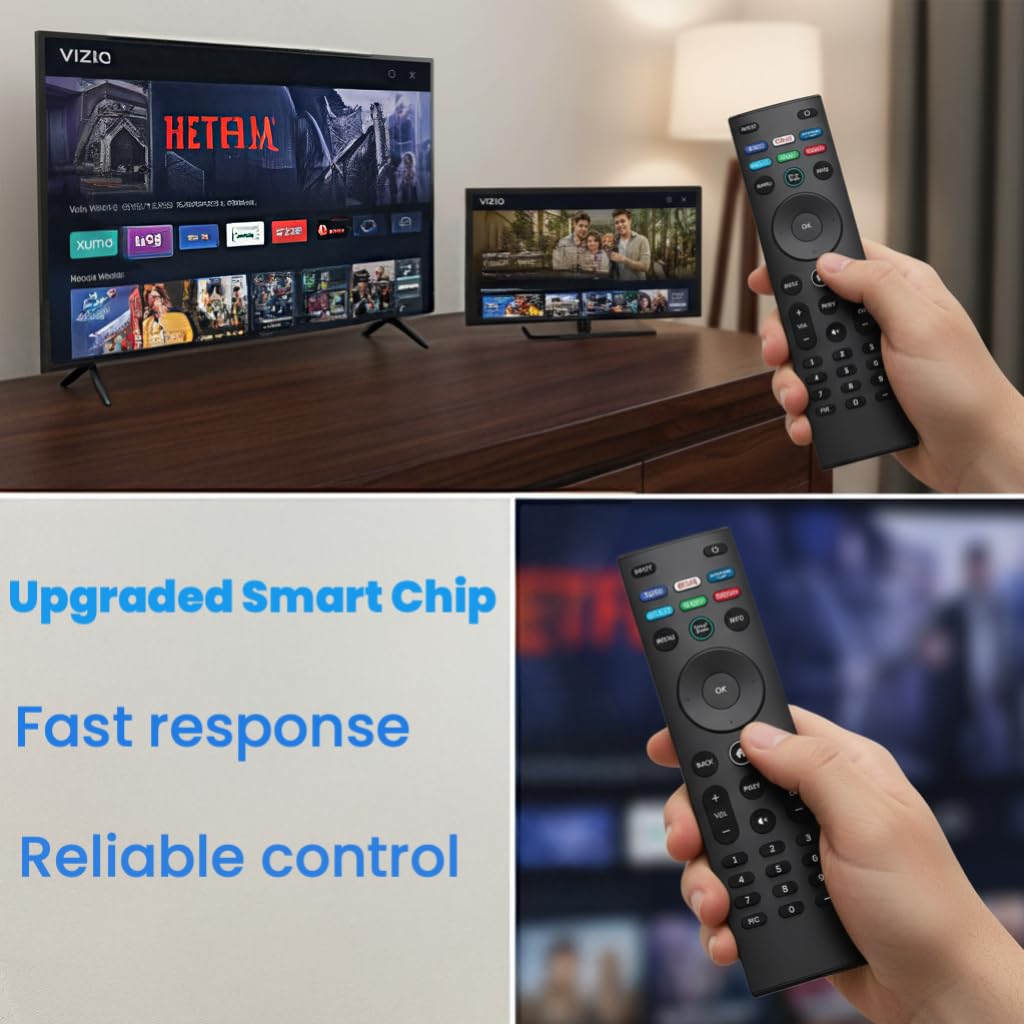 Universal VIZIO Remote Control Replacement - D, M, P, V Series LED LCD HD 4K UHD HDR Smart TVs