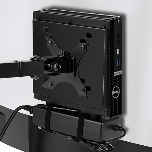 Dual VESA Mount for Dell OptiPlex Micro,Wall Dual VESA and Under Desk Mount Fits Dell Micro Pro,Plus MFF,Support VESA Dell Micro Mount for Monitor