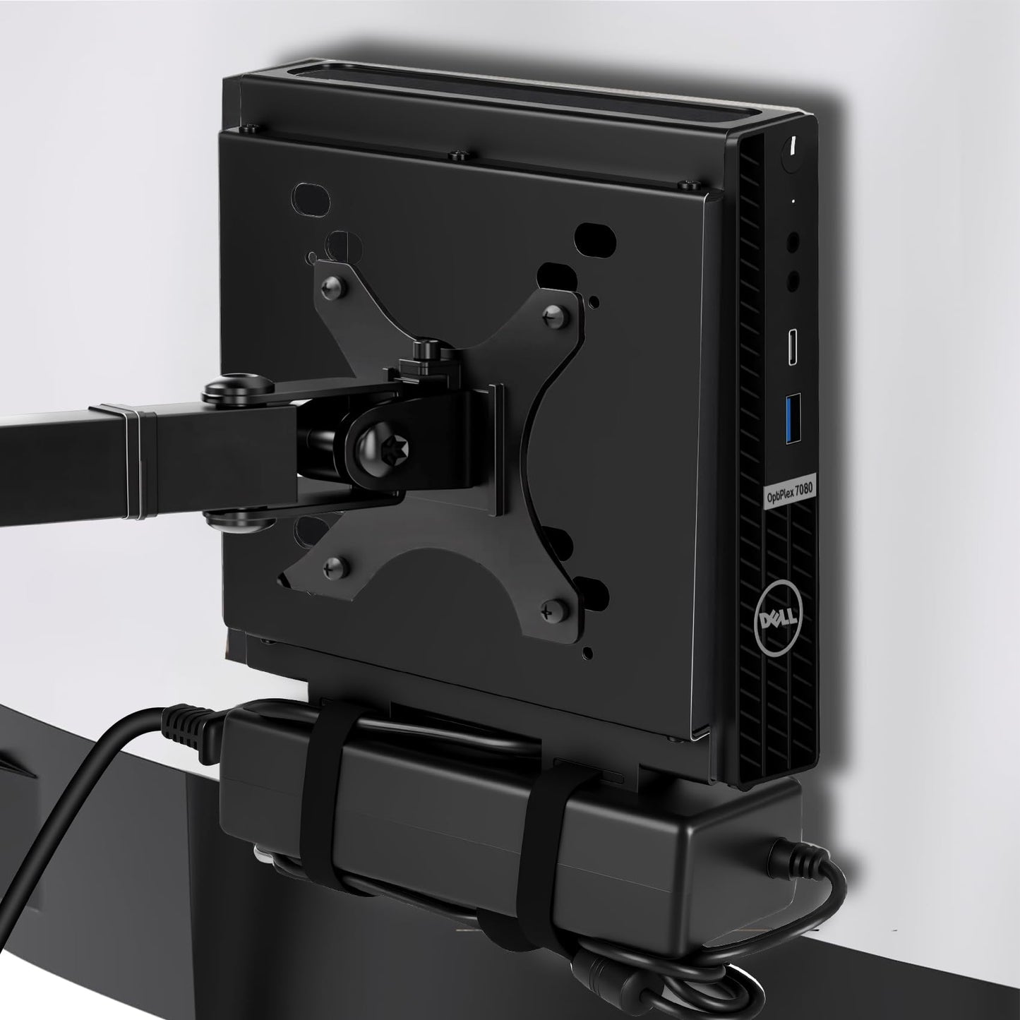 Dual VESA Mount for Dell OptiPlex Micro,Wall Dual VESA and Under Desk Mount Fits Dell Micro Pro,Plus MFF,Support VESA Dell Micro Mount for Monitor