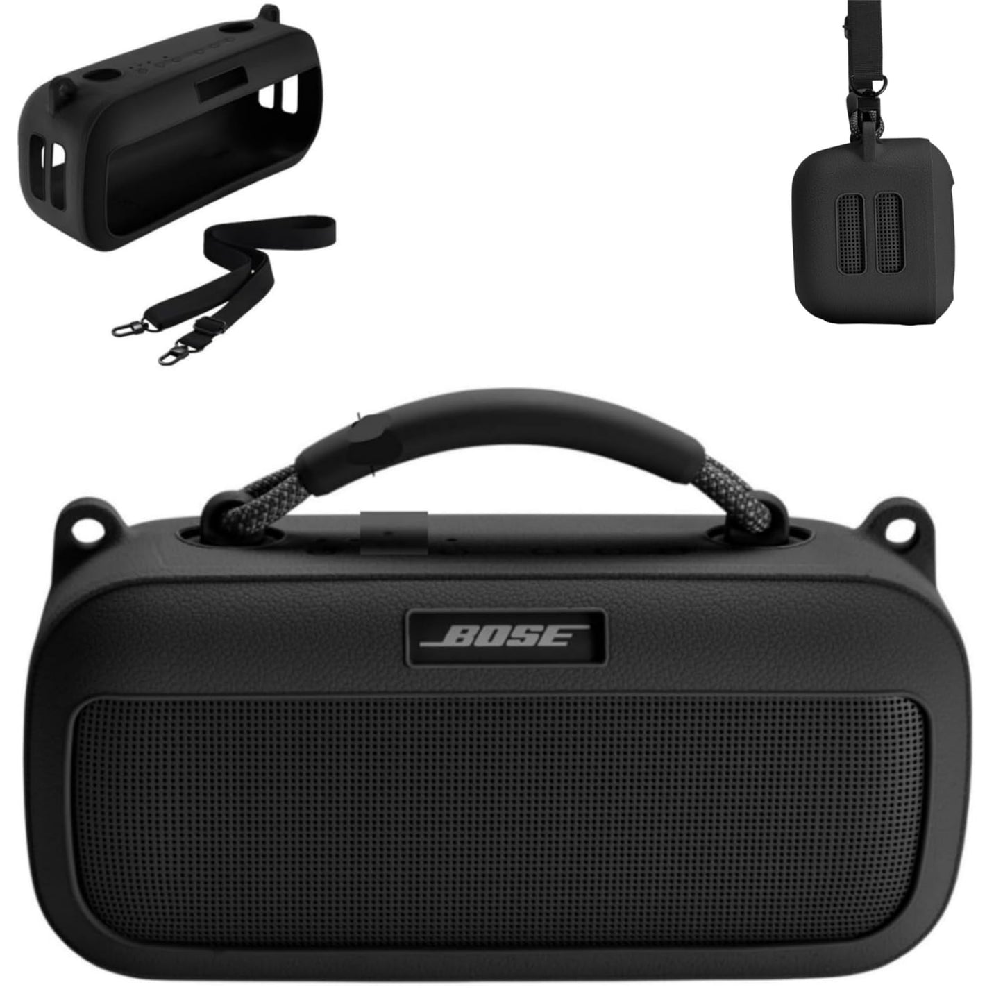 Ferbao Protective Case for Bose SoundLink Max Speaker, Silicone Case Cover with Shoulder Strap for Bose SoundLink Max