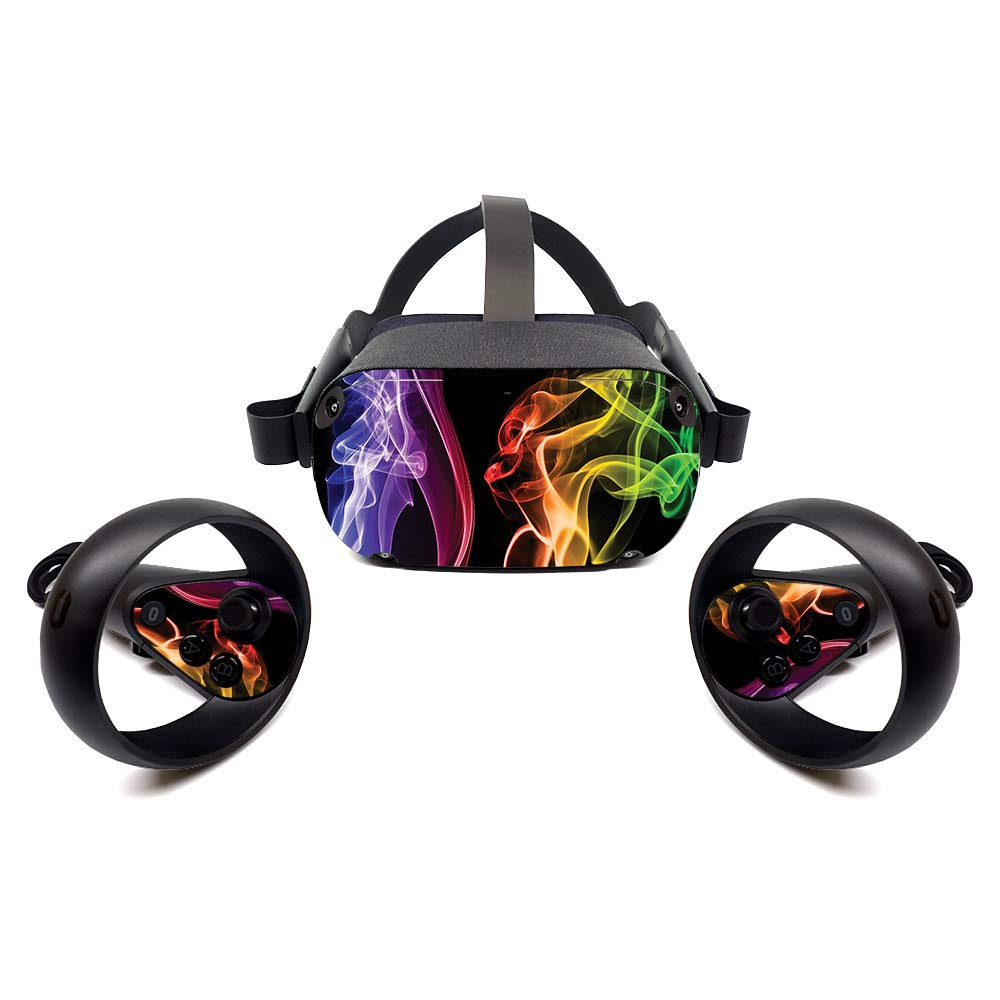 MightySkins Skin for Oculus Quest - Bright Smoke | Protective, Durable, and Unique Vinyl Decal Wrap Cover | Easy to Apply, Remove, and Change Styles |