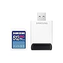 Samsung PRO Plus Full Size 512GB SDXC Memory Card + Reader, Up to 180 MB/s Reads/Writes, Full HD & 4K UHD, UHS-I, C10, U3, V30 for DSLR, Mirrorless