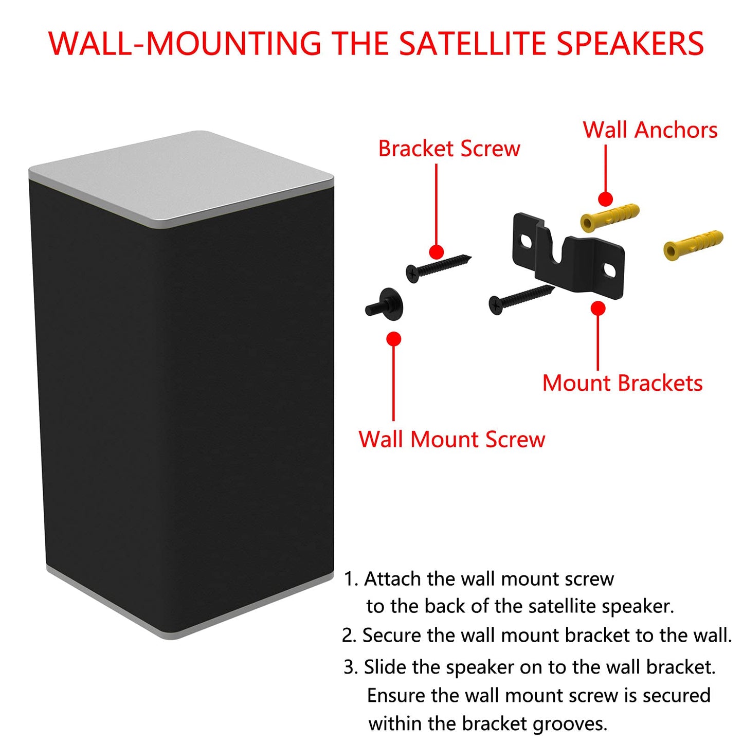 JINGer Sound Bar Wall Mount Brackets for VIZIO Sound BarSoundbar Mounting Bracket for VIZIO SoundBar SB3851C0SB3630E6SB3621nF8MSB4551D5 Speaker