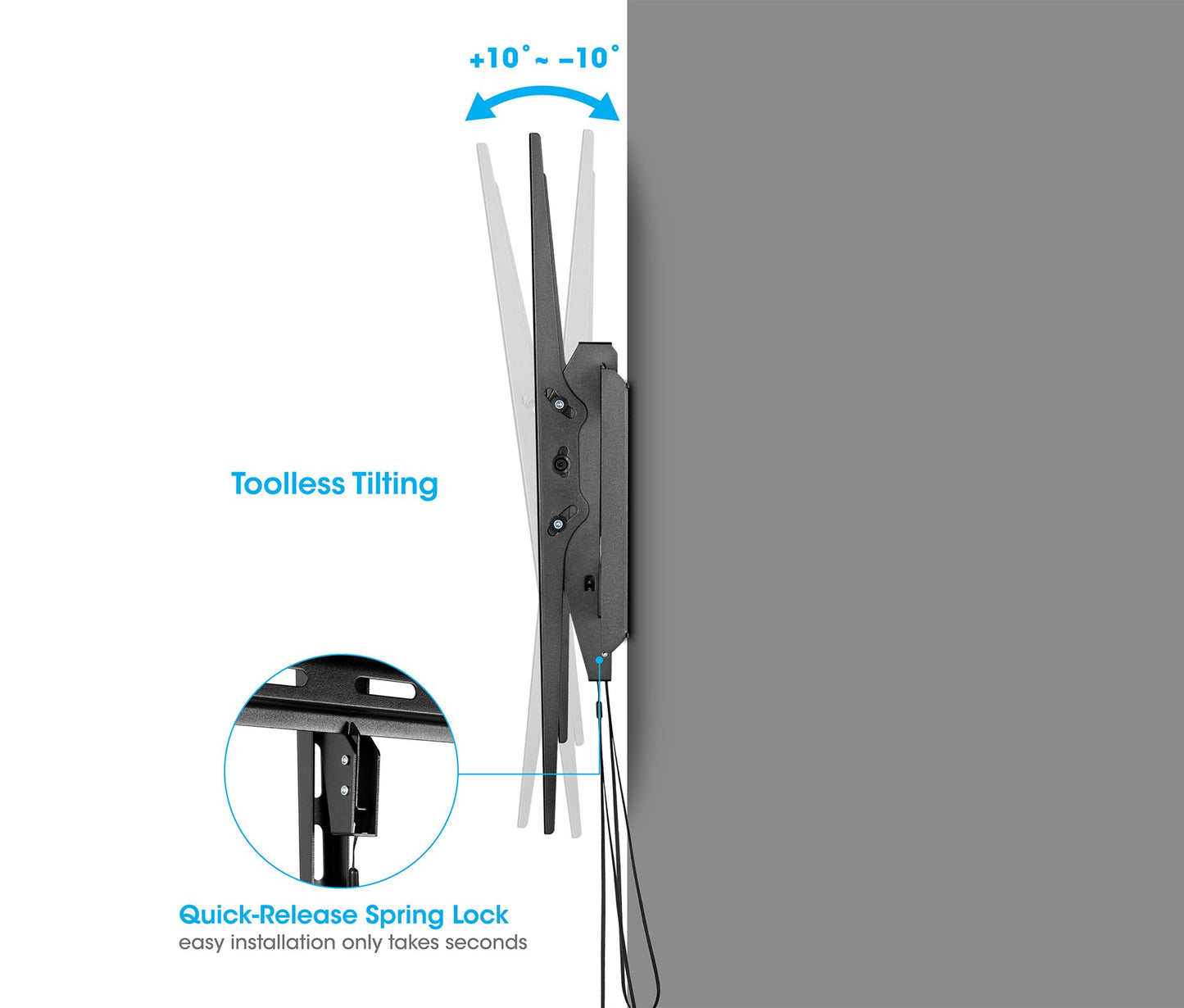 Manhattan Ultra High Load Tilt TV Wall Mount for Large Screens