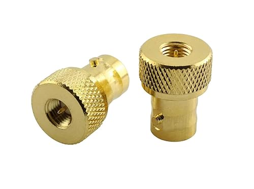 DHT Electronics 2pcs RF coaxial Coax Adapter SMA Male to BNC Female goldplated
