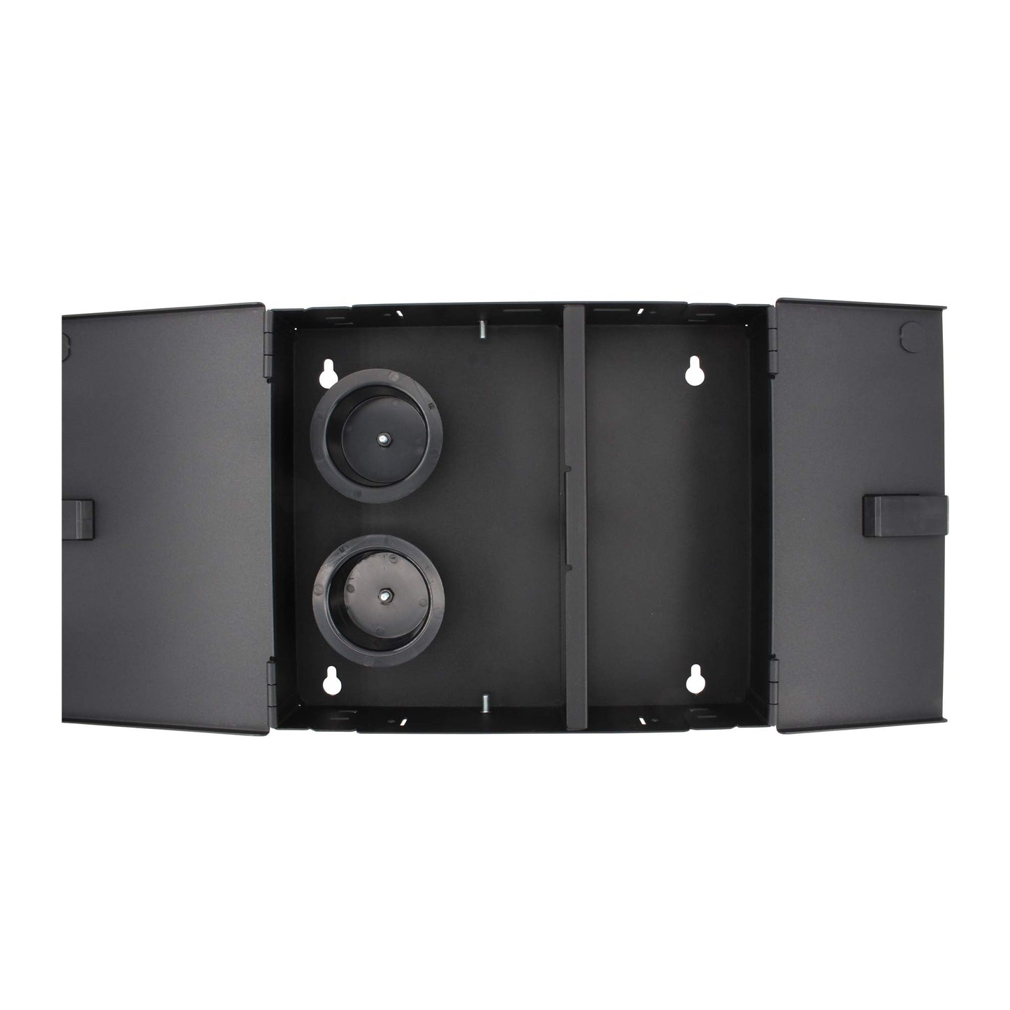 Panduit FWME2 2-Door 2-Adapter Panel Wall-Mount Enclosure, Black