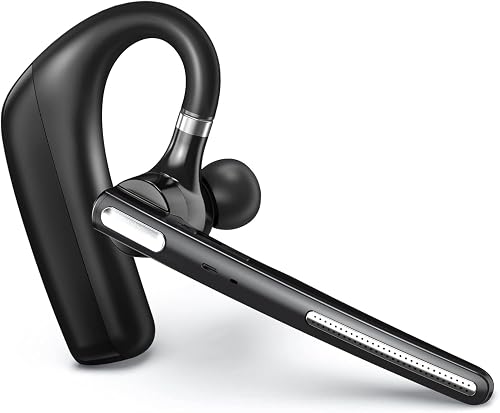 Kelazola Bluetooth Headset - Wireless Headset with Microphone 90 Days Standby/110 Hours Talktime, Bluetooth Earpiece for Cell Phone/PC Tablet/Laptop