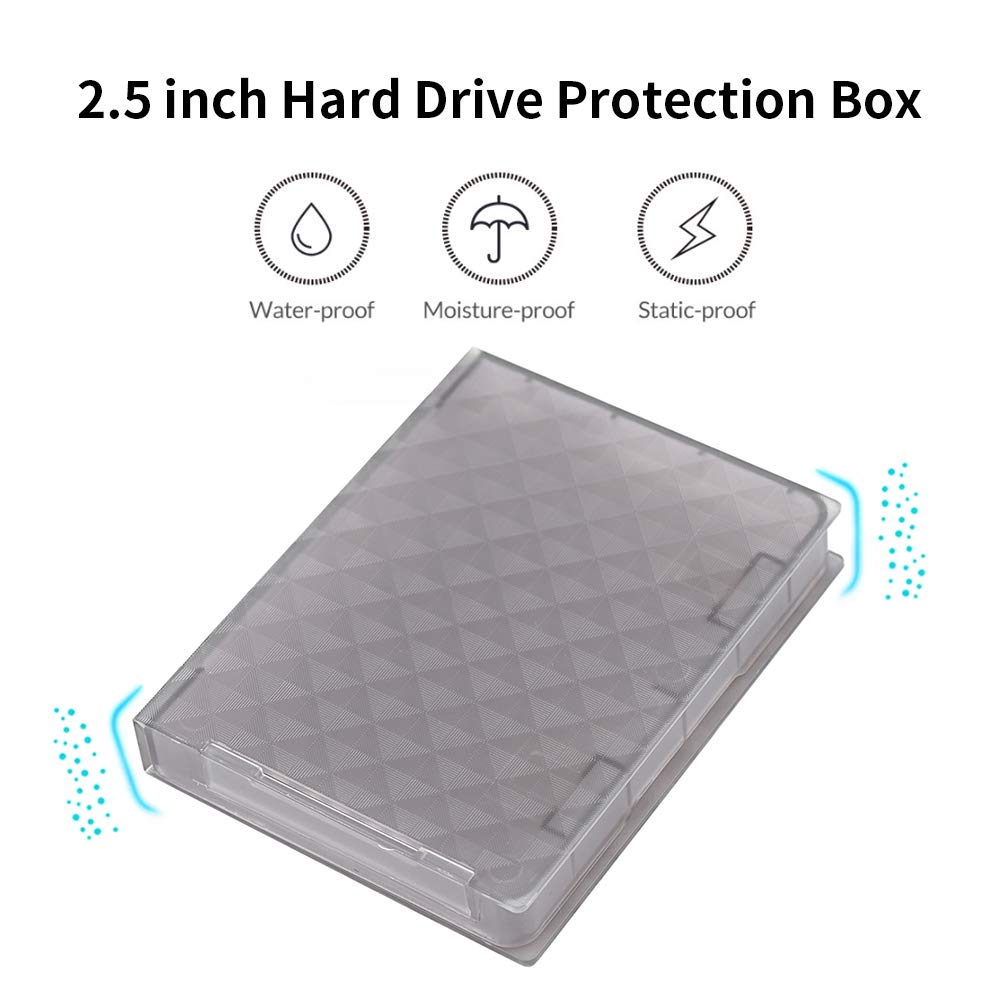2.5" Hard Case SSD Anti-Static Disk Storage Box Shockproof Non-Slip(Gray)?Not a Hard Drive?