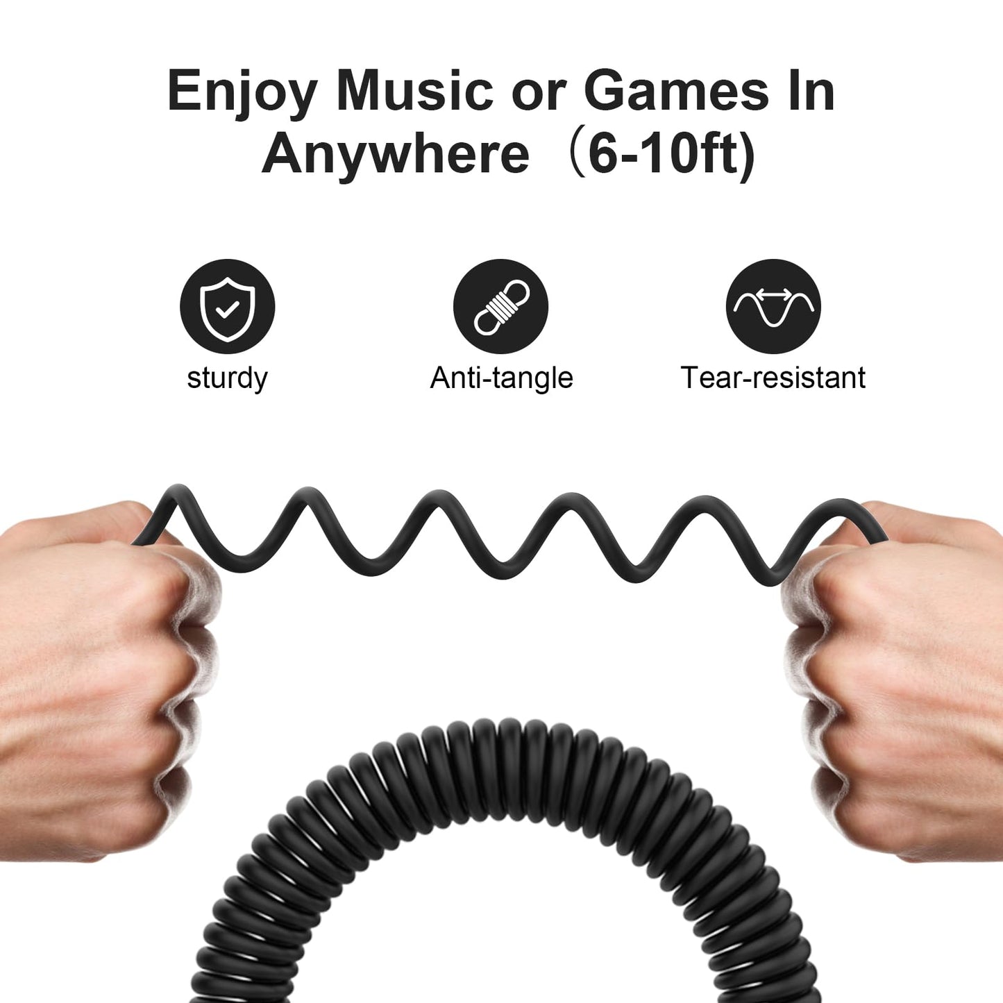Xivip Replacement Extension Audio Cable 3.5mm Male and 6.35mm Adapter to 2.5mm Male Cord Compatible with Sennheiser HD598 HD558 HD518 HD598Cs HD599…
