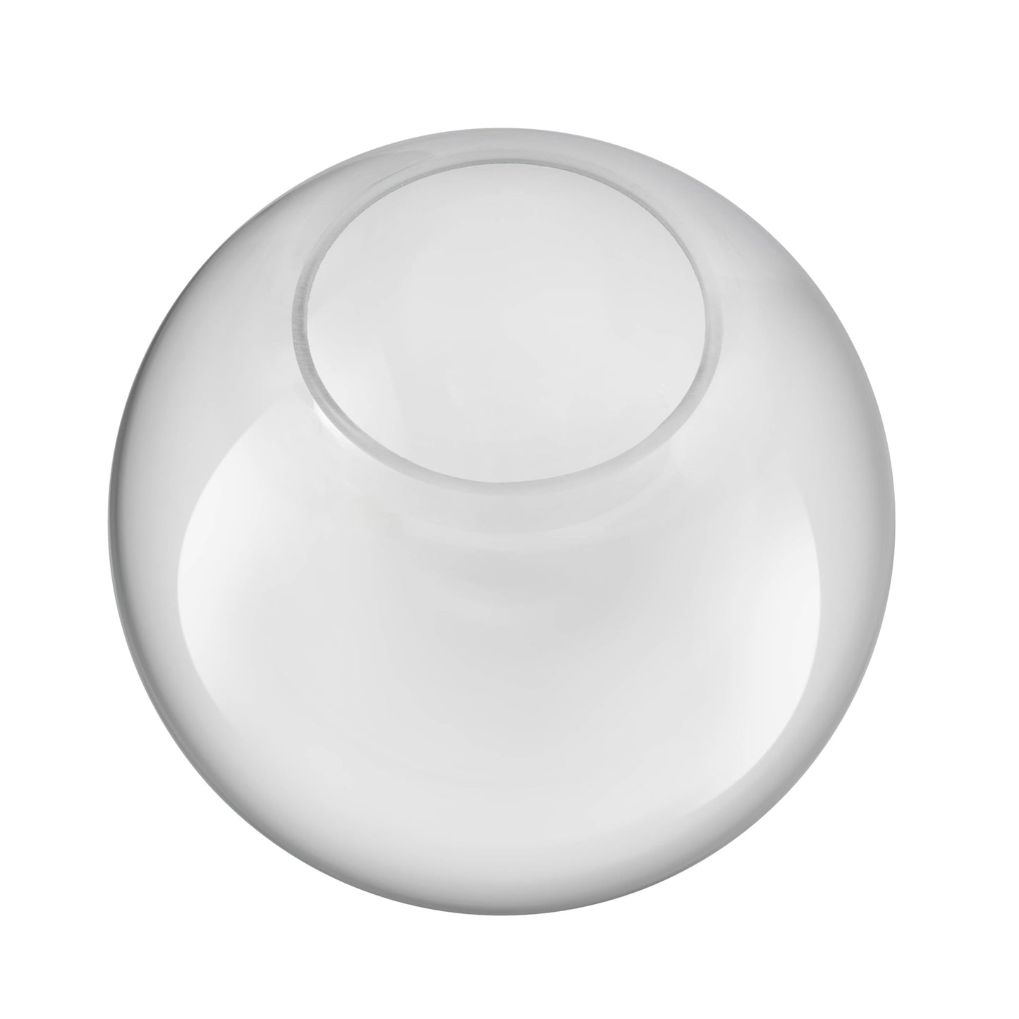 Aspen Creative 28005-60-2, 6" Clear Glass Globe, Neckless for Wall Sconces, Fitter: 2-3/4", 2 Pack