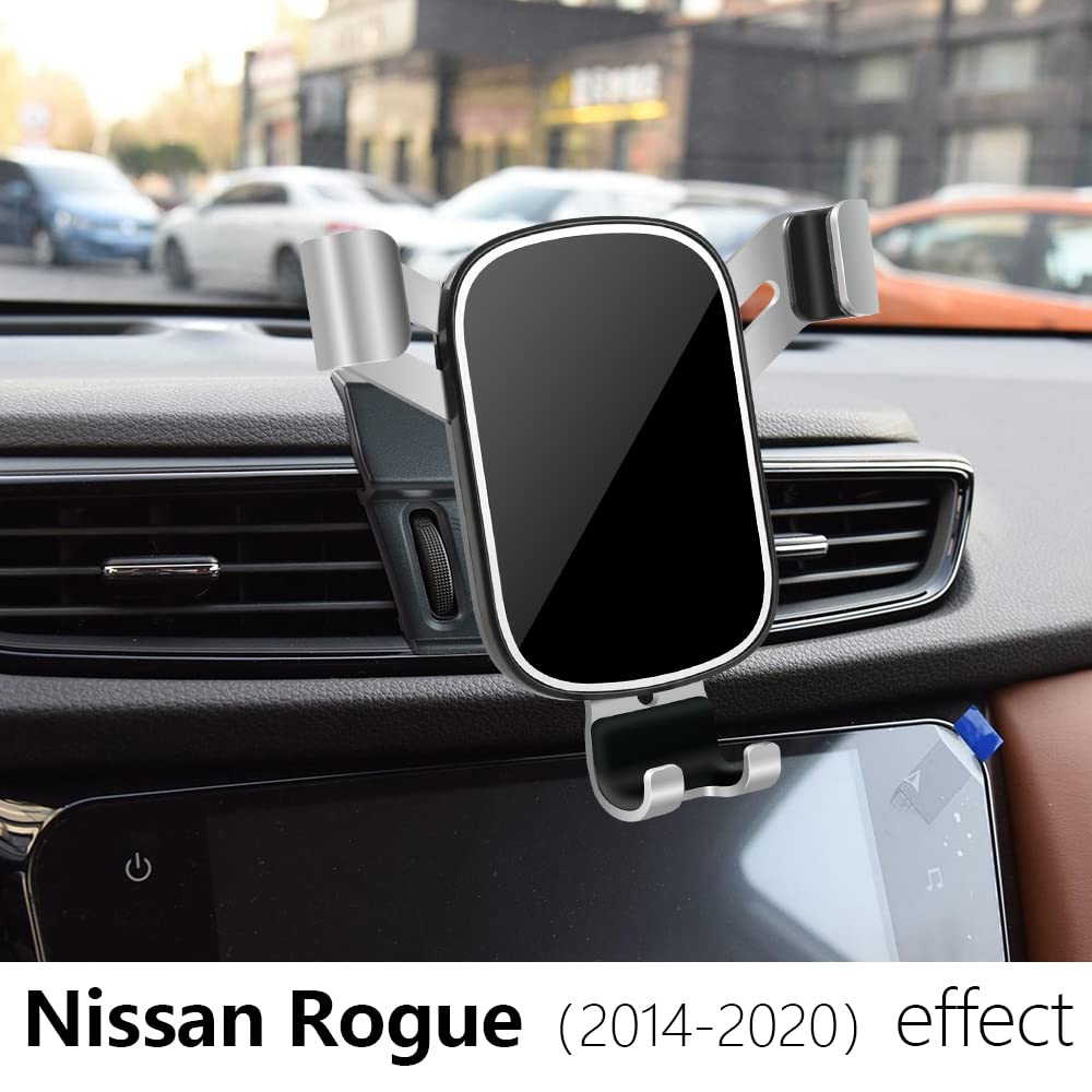 LUNQIN Car Phone Holder for Nissan Rogue SUV 2014-2020 & Nissan Rogue Sport 2017-2022 Auto Interior Accessories Cell Phones Mount Cellphone Mobile