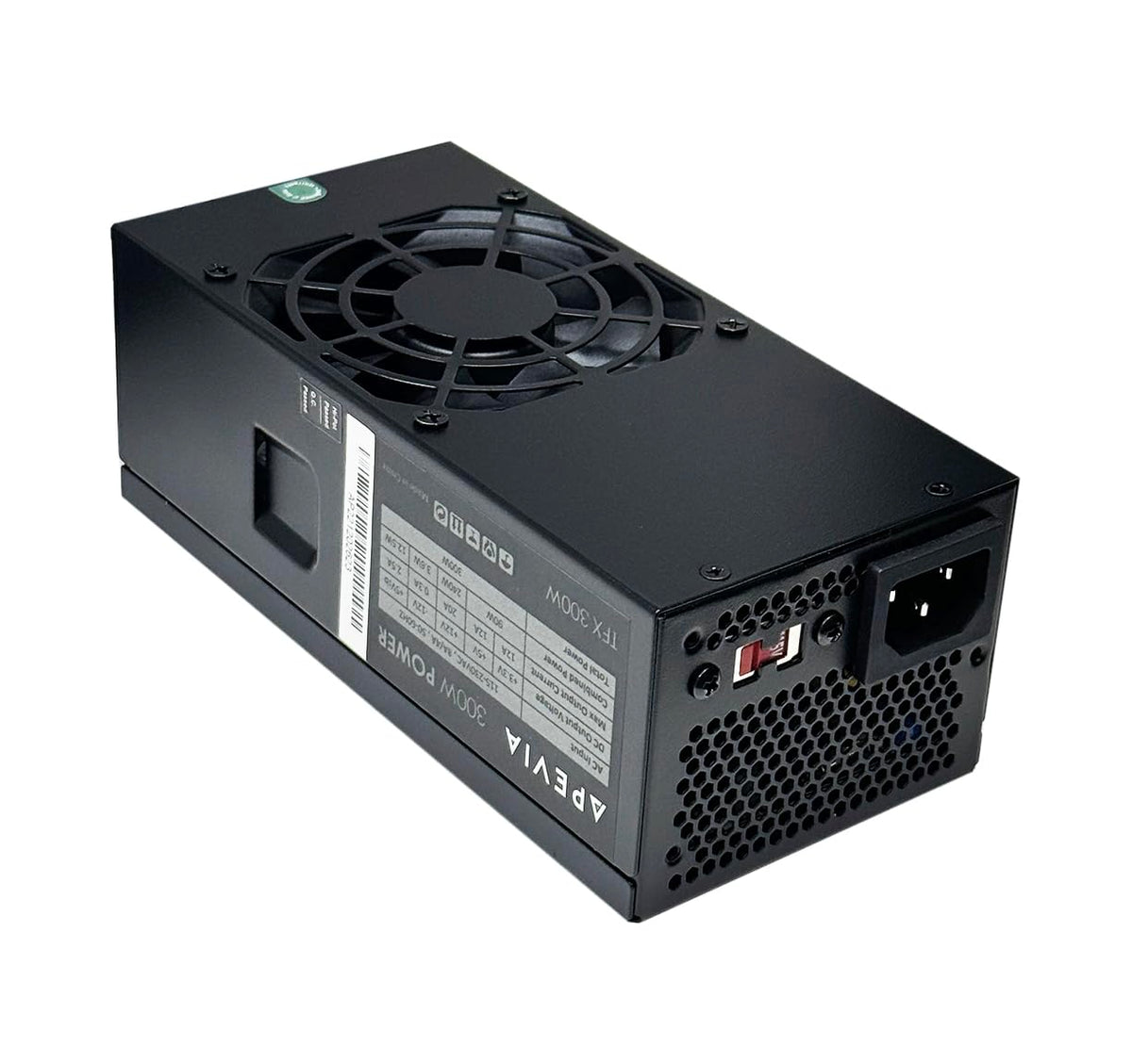 Apevia TFX-AP300W 300W TFX Power Supply, 80mm Fan, All PSU Protections