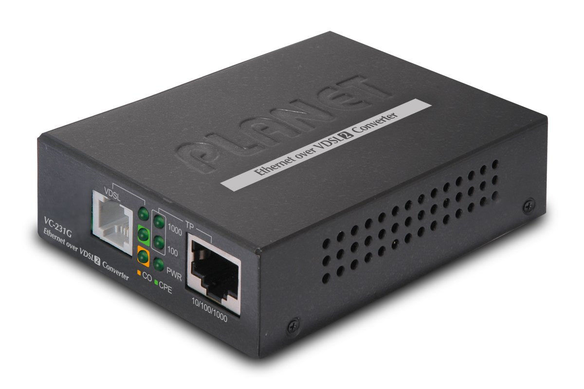 Planet VC-231G 1-Port 10/100/1000T Ethernet to VDSL2 Bridge (30a Profile w/G.vectoring)