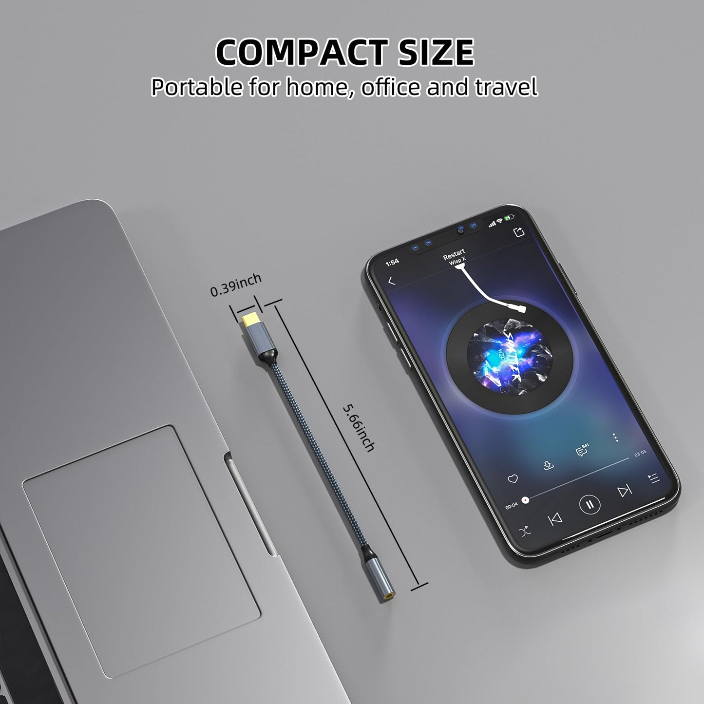 TIPSEAN USB C to 3.5mm Headphone Jack Adapter(2 Pack), USB-C to Aux Audio Dongle Cable for iPhone 17 Pro Max/17 Pro, 16/15 Pro Max, 16/15 Pro, Galaxy…