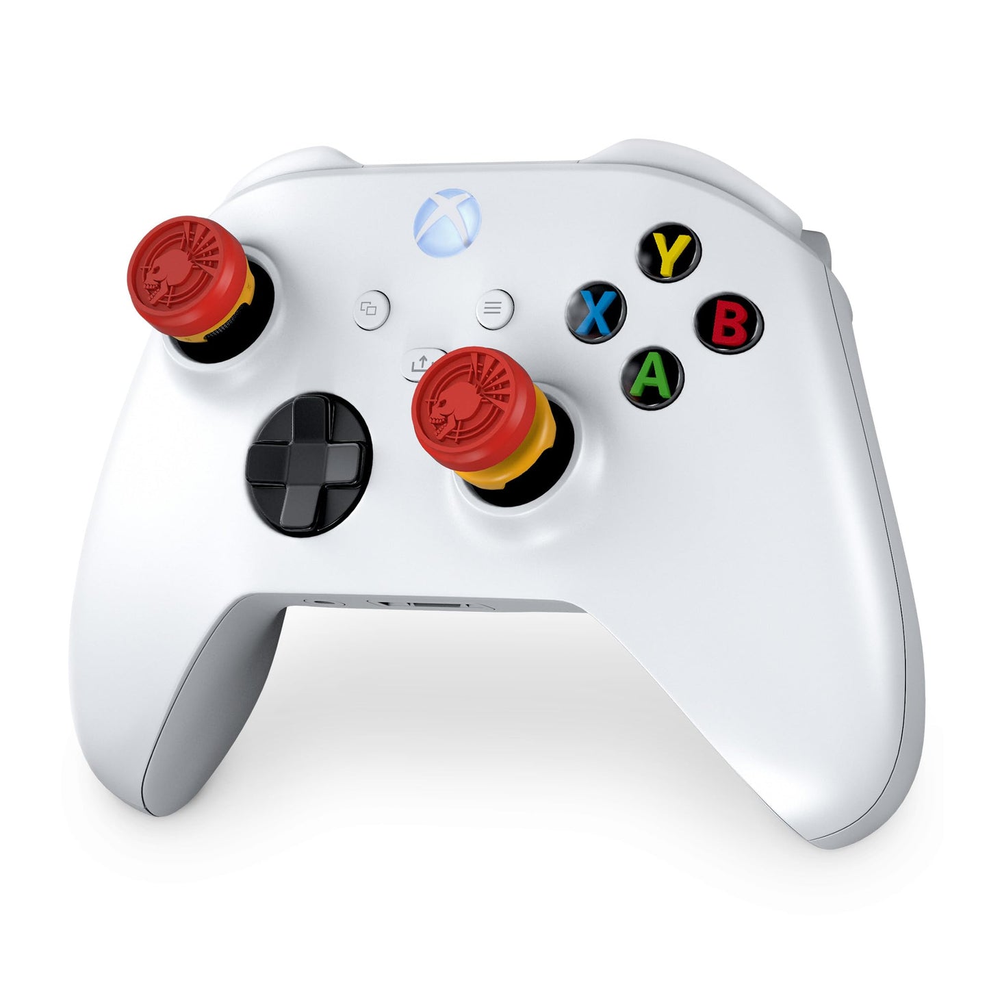KontrolFreek Call of Duty Deadshot Edition Performance Thumbsticks for Xbox Series X (XBX) and Xbox One (XB1) | 1 High-Rise, 1 Mid-Rise | Red/Yellow