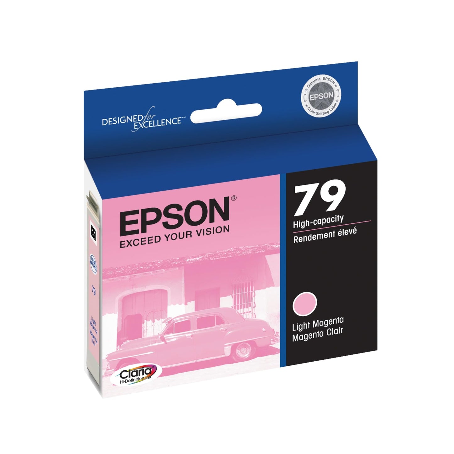 EPSON 79 Claria Hi-Definition Ink High Capacity Light Magenta Cartridge (T079620) Works with Artisan 1430, Stylus Photo 1400