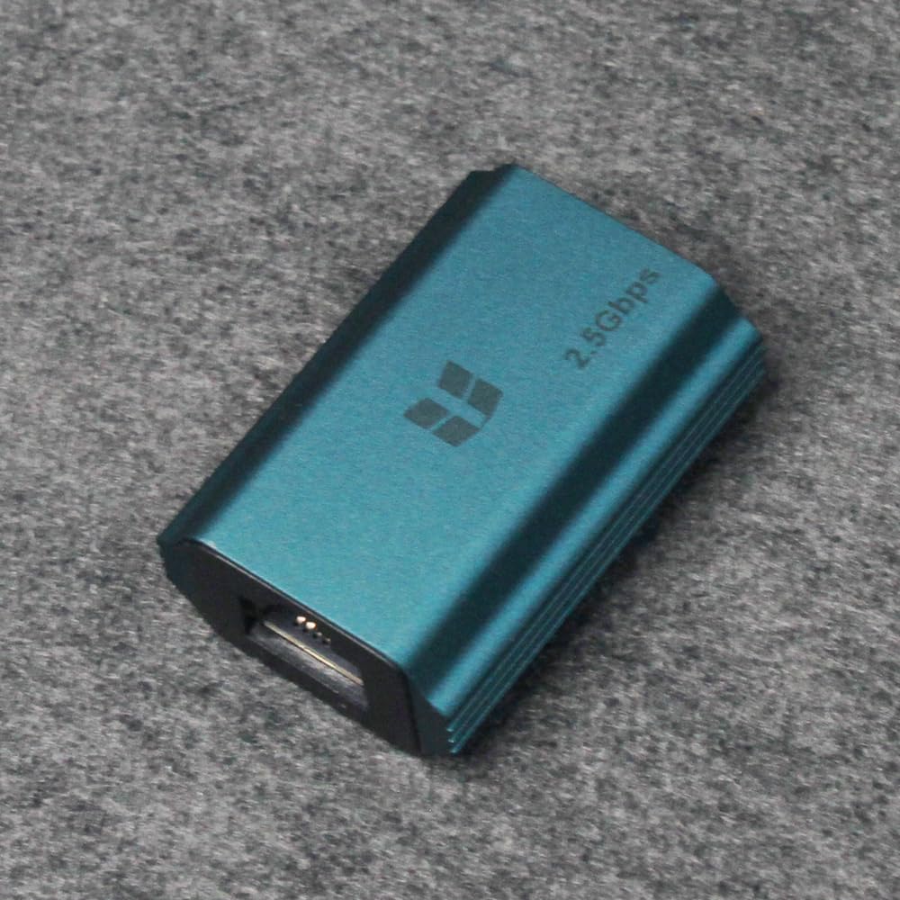 Fangweida 2.5Gbps Portable Data Transfer Device, Turquoise Aluminum Housing