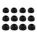 NANLANFAN Replacement Silicone Ear Tips for TOZO NC7 / TOZO T20 / TOZO NC3 / TOZO Crystal Pods Wireless Earbuds, 6 Pairs (S/M/L, Black)