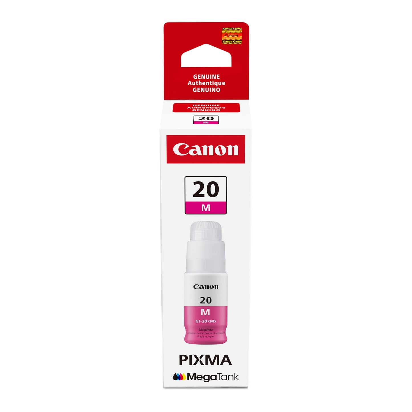 Canon GI-20 Genuine Magenta Ink Bottle, Compatible with Megatank G5020, G6020, G7020 Printers