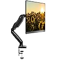 Mountio Full Motion LCD Monitor Arm - Gas Spring Desk Mount Stand for Screens up to 27"