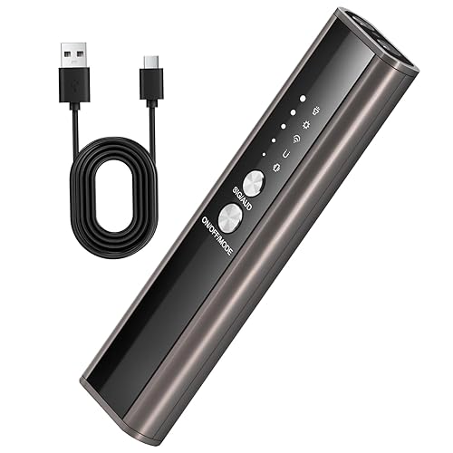 AMOYFILTER KT-02 Hidden Camera Detector, 4 Modes to Detect Spy Cameras, Bugs, GPS Trackers, with Flashlight, Audible Alarm/Beeping Mode, for Hotels