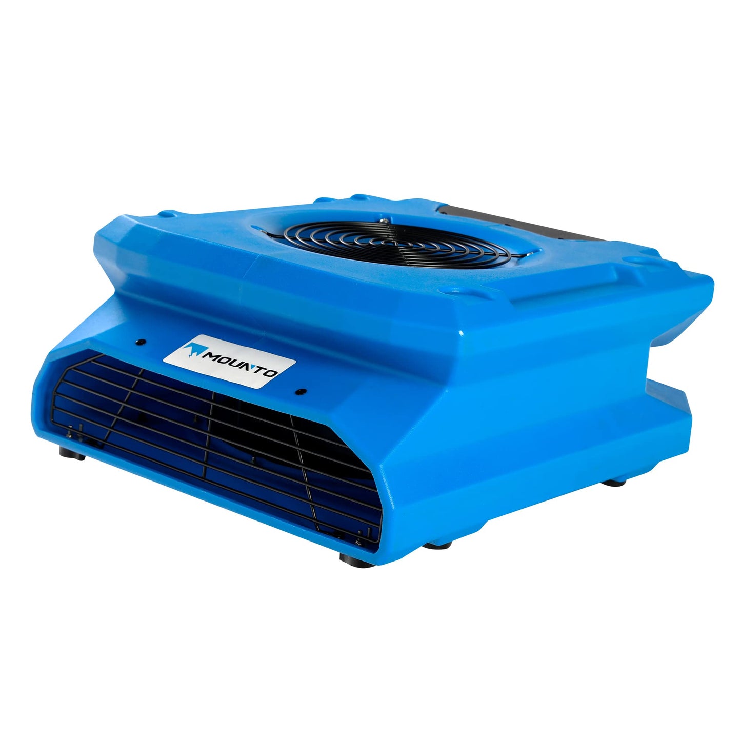 MOUNTO 1/4 HP 1200 CFM Low Profile Air Mover, 2-Speed Carpet Dryer Floor Fan with Dual GFCI Outlets, Stackable Lightweight Blower for Water Damage