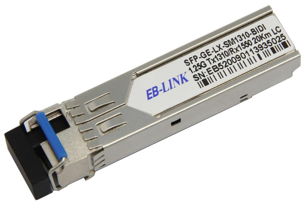 EB-LINK Juniper Compatible SFP-GE10KT13R15 BIDI 1.25G TX1310/RX1550nm 10KM SFP Transceiver Module