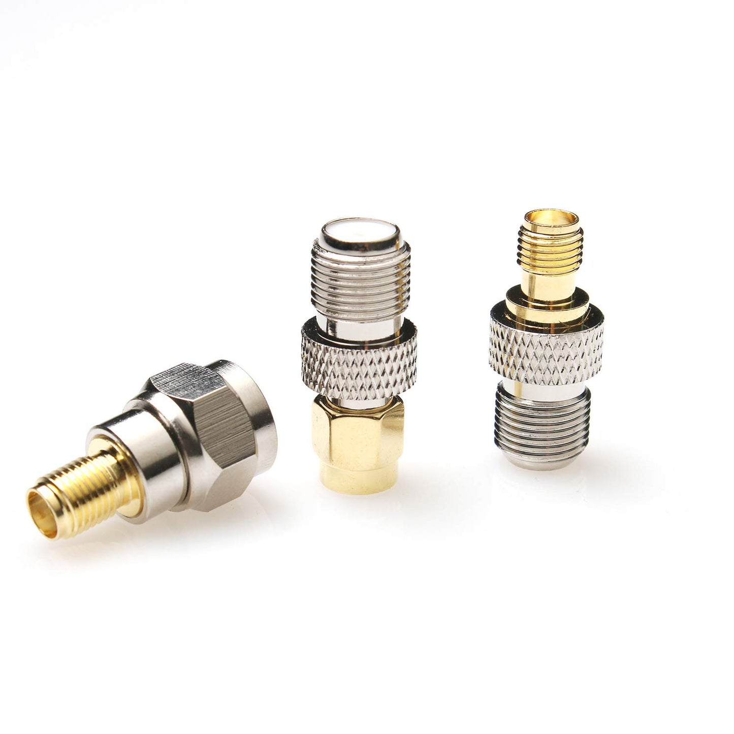 TJMD F-Type to SMA Male Female 3 Sets 9 Pcs RF Coaxial Coax Adapter Connector SMA to F-Type SMA Male to F Female F Female to SMA Female