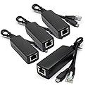 ANVISION 4-Pack Active 5V 2.4A PoE Splitter Adapter IEEE 802.3af Compliant Micro USB 48V to 5V/2.4A, for Tablets, Dropcam or Raspberry Pi, IPC, IP